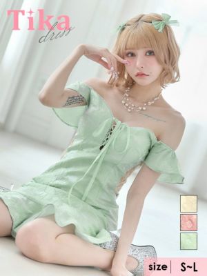バストスピンドルジャガードフラワーオフショル...