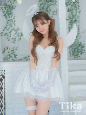 [コスプレ] 羽付きフレアスカートホワイトガ...