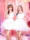 コスプレ ハロウィン うさぎ セット 衣装 仮装 ふわふわCuteホワイトレース映えバニー