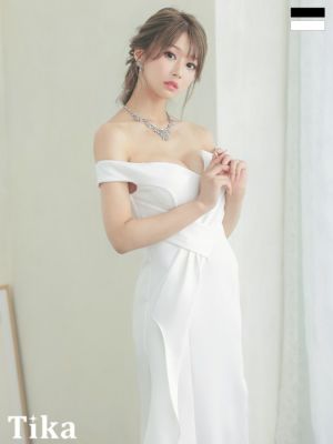 [SALE] オフショルダーサイドゴージャス...