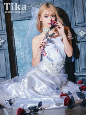 [コスプレ] 血糊付きロング丈ホラー体型カバ...
