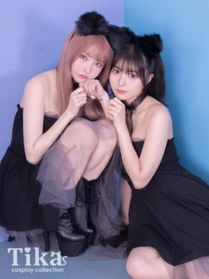 [コスプレ] アシメチュールレースアップ猫体...