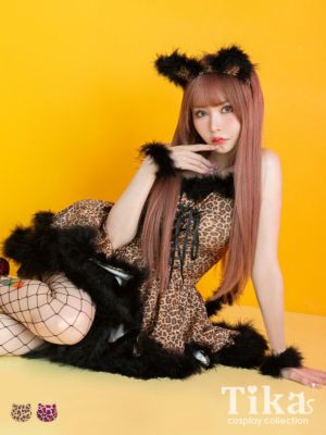 [コスプレ] レオパード柄フェザー体型カバー...