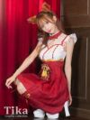 コスプレ ハロウィン フォックス 和装 衣装 仮装 アニマル 体型カバー和洋巫女狐ガールアニマル