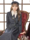 コスプレハロウィン メイド服 衣装 仮装 袖ありロング丈フレアスカート体型カバークラシカルホテルメイド