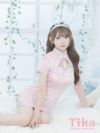 コスプレ ハロウィン チャイナドレス うさぎ 衣装 仮装 バストカットガーリーサテンレースアップタイトチャイナバニー