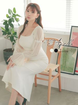 [Anella/アネラ] シフォン 長袖 袖...