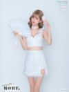 セットアップキラキラスリットチャイナドレスドレス チョーカー ヘッドアクセ
