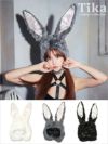 コスプレ ハロウィン バニー カチューシャ 仮装 ワイヤー入りふわふわファーうさたん帽子