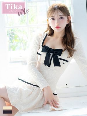 [SALE] [韓国ドレス] 長袖 袖ありパ...