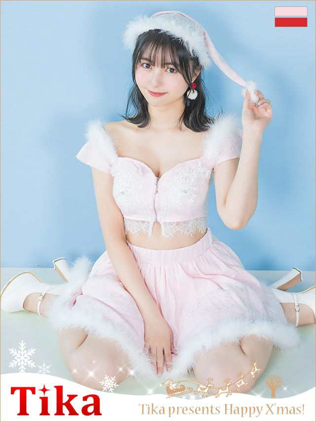 ドレス風サンタコスプレ衣装はTika(ティカ)