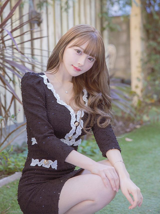 Tika 韓国キャバドレス　黒崎みさちゃん着用 黒崎みさちゃん着用 | キャバドレス通販 TIKA(ティカ)【公式】