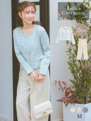 [SALE] ネックパールミックスツイードノ...