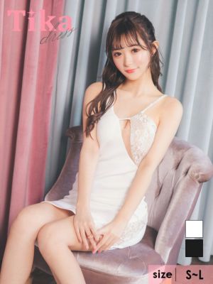 ワンショルダー ビジューコード 谷間魅せ ヌ...