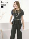 パーティードレス パンツ セットアップ トップス 大きいサイズ 袖あり お呼ばれ 結婚式 フォーマル セレモニー セパレート