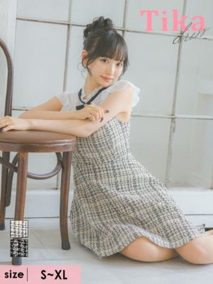 [SALE] ネックリボン ノースリーブ シ...
