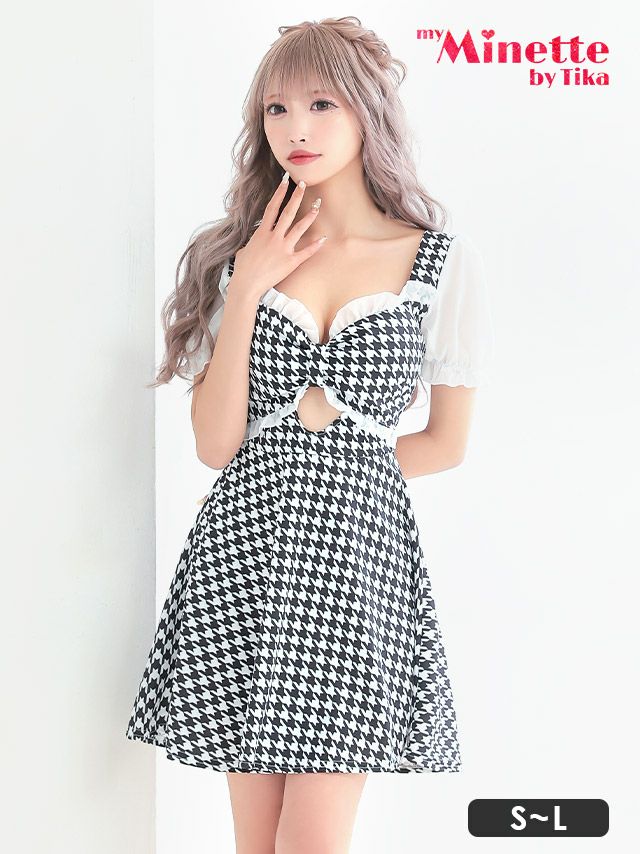 千鳥柄 ドレス|【公式】キャバドレス通販TIKAティカ 千鳥柄 ドレス|【公式】キャバドレス通販TIKAティカ