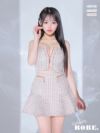 キャバドレス セットアップ anier.ROBE アニエルローブ 高級ツイードチェック柄キャミソールジップセットアップフレアミニドレス
