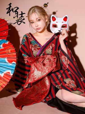 [SALE] [コスプレ] 花魁ストライプフ...