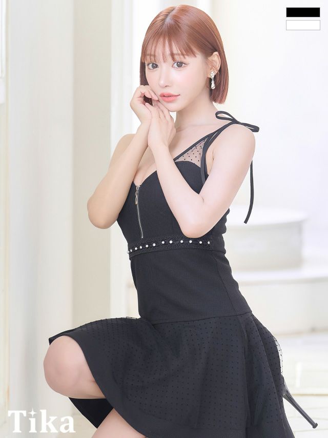 キャバドレス ミニ丈 フレア 大きいサイズ Aライン キャミソール ワンピース キャバクラ クラブ ラウンジ