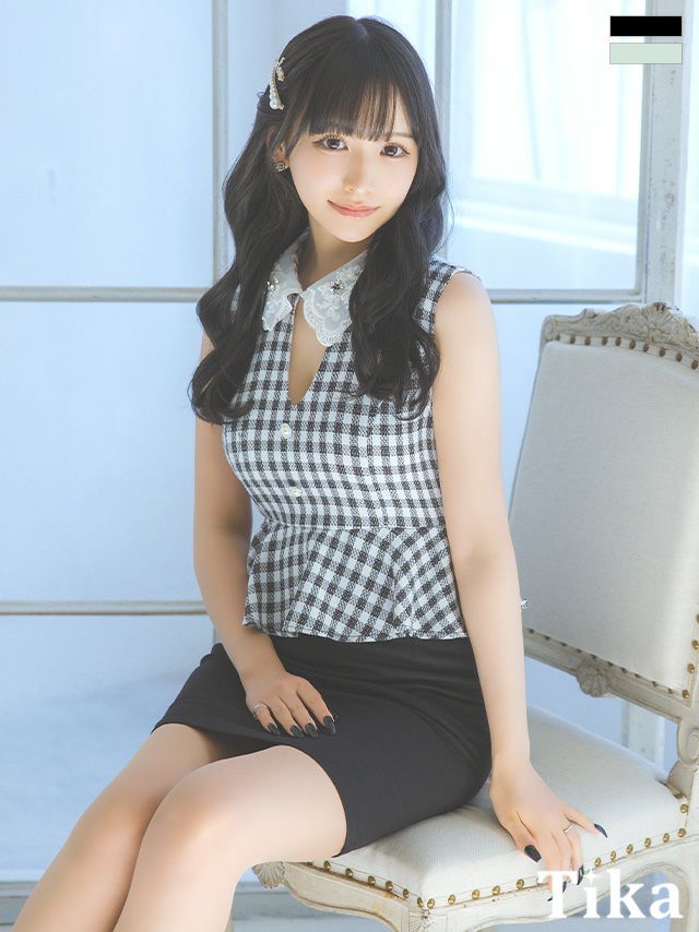 キャバドレス ミニ丈 タイト 大きいサイズ ミニドレス　ノースリーブ チェック柄 ワンピース