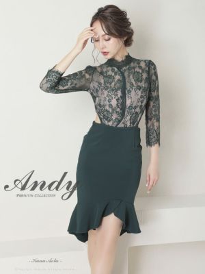 [Andy/アンディ] 高級ハイネックレース...