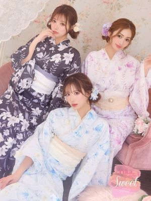 [浴衣] SWEET ニュアンスリリー 3点...