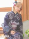 浴衣 レディース 大人 セット 帯 下駄 作り帯 レトロ 花火 平帯 古典 和装 和服 モダン