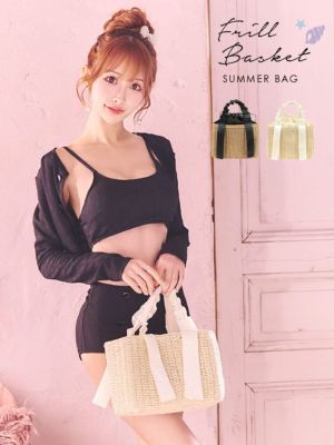 [SALE] 水着小物 リボンフリルハンドル...