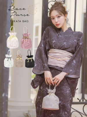[SALE] [浴衣小物] フラワーレース巾...