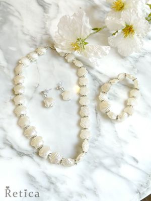 [SALE] ホワイトシェルビジューアクセサ...
