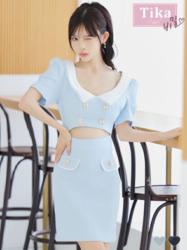 キャバドレス ミニ丈 韓国 ドレス ワンピース 大きいサイズ 袖あり 半袖 タイト