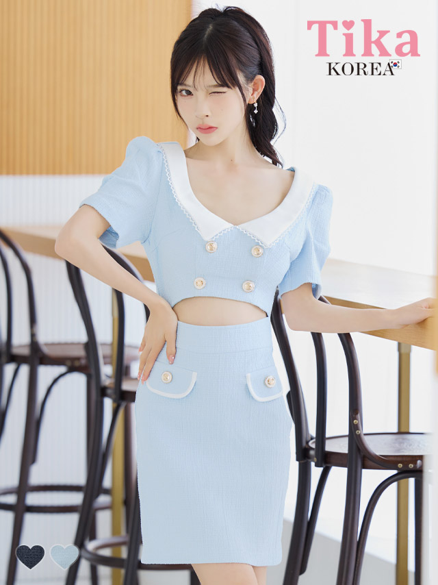 キャバドレス ミニ丈 韓国 ドレス ワンピース 大きいサイズ 袖あり 半袖 タイト