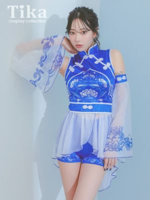 [コスプレ] シフォンフラワープリントカンフ...