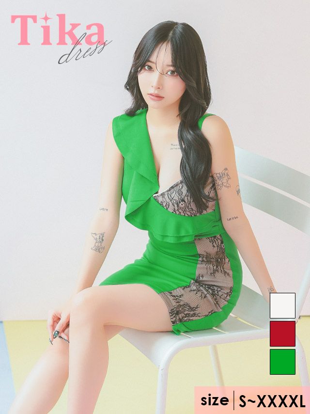 キャバドレス ミニ丈 大きいサイズ タイト ミニドレス キャバクラ ワンピース