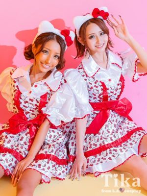 [コスプレ] ハローキティ 袖あり体型カバー...