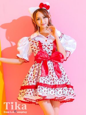 [コスプレ] ハローキティ 総柄ウエストリボ...