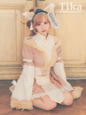 [コスプレ] 袖ありフレアスカート体型カバー...