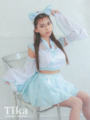 [コスプレ] メイドデザインプリーツフレアス...