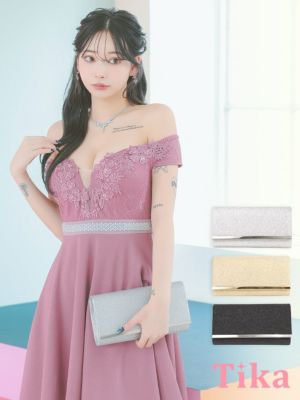 ラメメタルデザインチェーンショルダー付き2W...