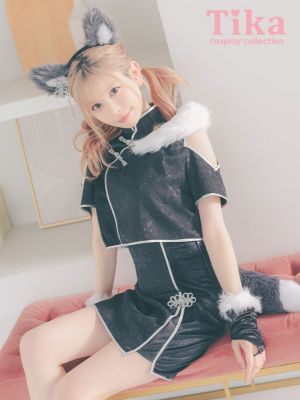 [コスプレ] チャイナデザインふわふわ狼アニ...