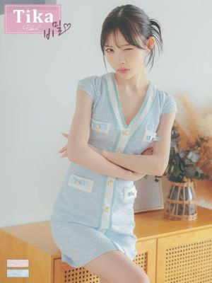 [SALE] [韓国ドレス]  袖ありVネッ...
