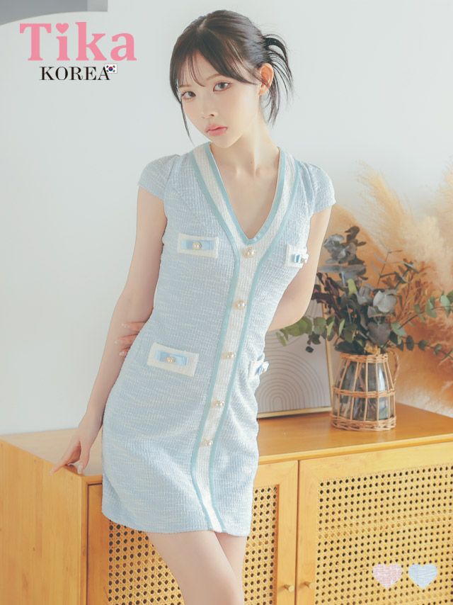 キャバドレス ミニ丈 韓国 タイト ミニドレス 大きいサイズ ワンピース ミニドレス