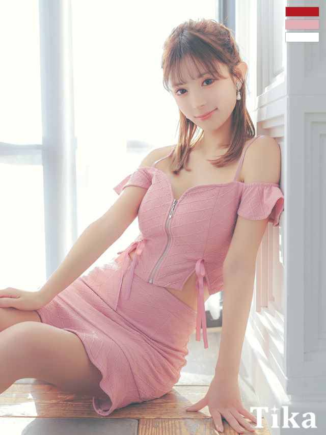 キャバドレス ミニ丈 大きいサイズ タイト ミニドレス セットアップ セパレート