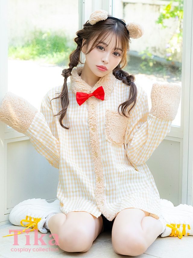 コスプレ ハロウィン 衣装 仮装 くま テディベア 体型カバー 袖あり ベア アニマル