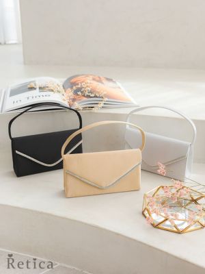 Vカットビジュー2wayサテンミニパーティー...