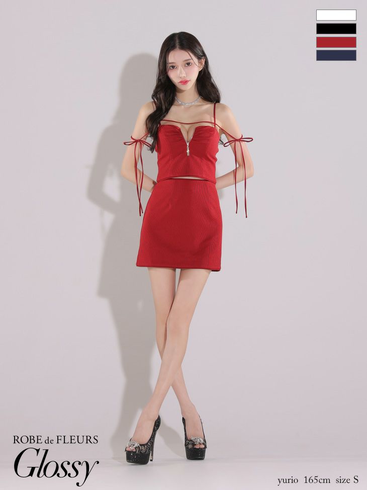 ROBEdeFLEURSGlossy ローブドフルールグロッシー キャバ ドレス