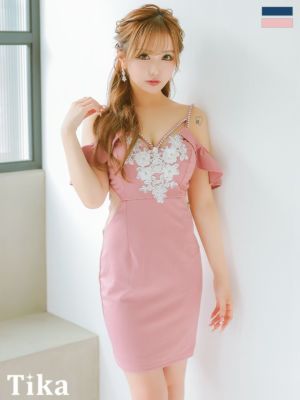 [SALE] ビジュー付き 肩あき フリルシ...