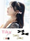 ヘアアクセ クリップ リボン バレッタ ヘアアクセサリー ベルベット セット