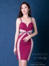 キャバドレス AndyGLAMOROUS アンディグラマラス　高級キャミソールシアーレースラインストーンタイトミニドレス